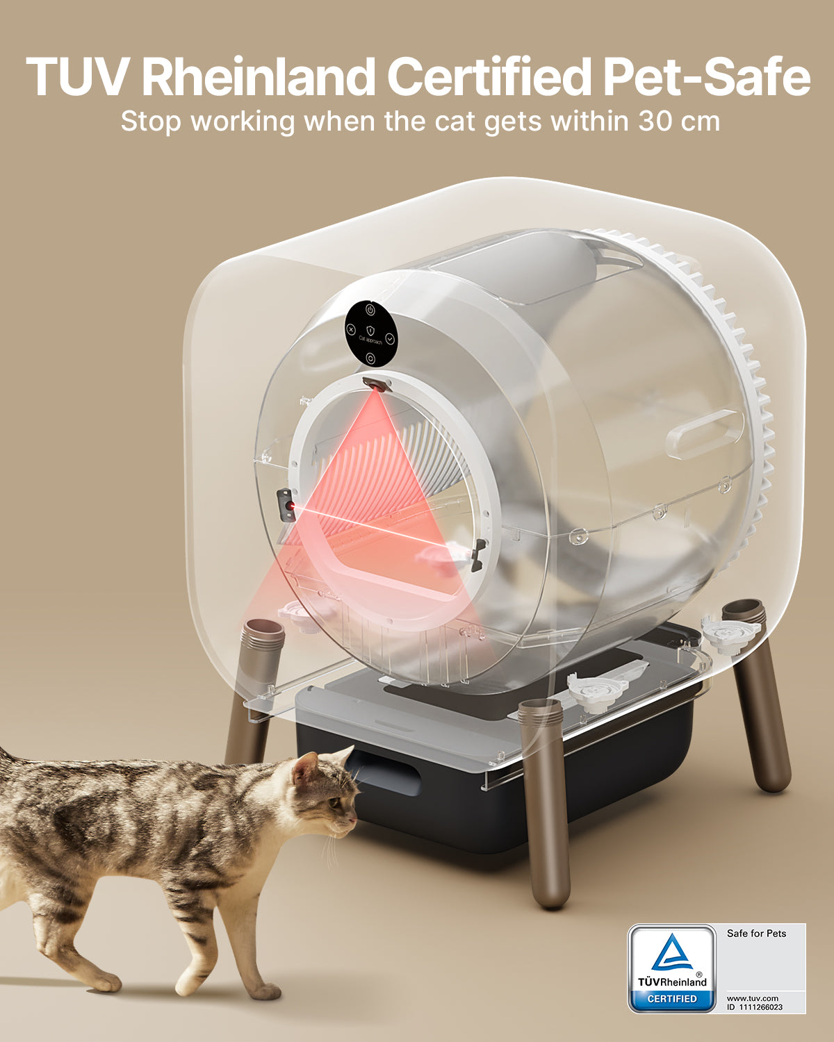 PAWBBY P1 Ultra Self-Cleaning Cat Litter Box